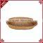 Excellent quality handcrafts cane woven oval fruit basket for display