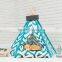 Wholesale cotton canvas chevron styles pet indoor play room dog tent