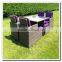 Audu Miami Purple Outdoor Garden Rattan Dining Set