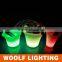 Plastic Outdoor Garden Decor Rechargeable LED Ice Bucket