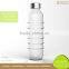 New Design Glass Soda Water Bottle with Stainless Steel Lid