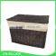 Household multipurpose rectangular painted wicker basket