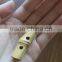 Natural bamboo handle with buttons and metal hooks/rings for DIY bags
