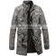 MSW0025 2016 new design men's leather jacket long zipper washed PU leather casual jacket