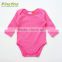 Long Sleeve Hooded Plain Baby Clothes Colorful Fancy Cotton Baby Rompers