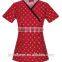 High quality cotton doctor /nurse uniform Unisex short sleeve gown lab uniform