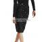 2017 OEM Spring Bandage Studded Figure-hugging Pencil Skirt