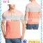 Latest Designs White Orange Black Striped Collar Tee Polo T-shirt for Men