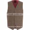 Latest Mens Brown Linen Checked Three-Piece Suits Wholesale