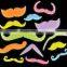 Adhesive glow in dark beard party favor glowing mustache toys