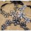 glass stone beaded collar 2013 popular neckline