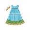 SGS Approved high quality cotton clearance little girls summer party dresses Flower dress girl