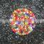 100% Pure sheep wool 2 cm ball Round mat/rug