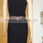 seamless mesh chest mesh wasit dress with high stretch zigzag style