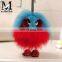 Dyed Color Big Fur Factory Wholesale Fox Little Monster Keychain Luxury Fox Fur Accessory