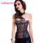 Fashion Pattern Sexy Women Mature Halloween Wear Tight Lacing Corset