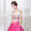 Wholesale Embroidered Two Piece Prom Dress Floral Prom Dresses LX372