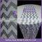 TR062A Hot Sale Black and White Striped Wedding Table Runners