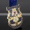 Customized fantastic high quality gold plated 3D color filled in bonfire medal