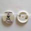 cartoon high visibility safety reflecting button badge
