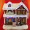 F/O COFFEE shop/GIFT SHOP/CANDY SHOP use batteries Polyresin Christmas House Decoration