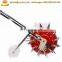 Hands pushing seeder manual bean seeder machine peanut planter