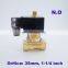 GOGO 2 way brass Normally open solenoid valves water 12 volt for gas 1 1/4 inch Orifice 35mm zero pressure start with plug type