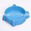 Non-skip Cat Face Shaped Pets Feeder Cat Dog Bowl Neck Protection Multiple Colors
