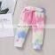Baby Tie-dye Suit Autumn Winter Pullover Long Sleeves + Trousers 1-6Y Kids Boy Girl Elastic Waist Ribbed Closing Spring Clothing