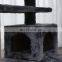 Custom Brand FBA Service Wholesale Cat Climbing Tree Tower Condo Solid Wood Cat Scratch Post