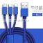 2021 sale products fast charging cable micro usb top products 3 in 1 charging cable