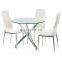 Square glass table top 10mm polishing flat edge tempered glass price