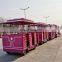 Amusement park ride kids electric mini tourist train ride trackless train for sale