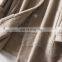 Ladies Winter Sheep Skin Leather Long Coat with Fur