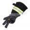 HANDLANDY High Quality Safety Leather Fire heat resistance Leather Hand Welding Fireman Gloves