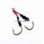 New Product High carbon steel 10#-20# double jig assist hooks for slow jigging lure and trolling saltwater fishing