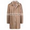OEM wholesale winter coat men long Style male clothing custom made leather coat with fur men