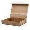 Premium stock ready eco-friendly kraft paper magnetic gift box packaging for clothing