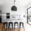 Ready Glossy US Custom Lacquer Kitchen Cabinets LED Kitchen
