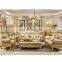 Customize color Luxury camas royal king luxury genuine leather living room sofa set furniture wooden structure