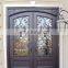 Main gate design double security wrought iron doors