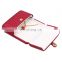 Fadeli Wholesale Custom Logo Packaging Box Red Suede Ring Necklace Bracelet Jewelry Box