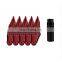 AOSU 740SJ Car Iron Wheels Rims Lug Nuts With Anti-Theft Spiked Bullet Lug Nuts
