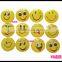 assorted smiling face emoji floating charms