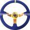 High quality custom logo leather steering wheel car use
