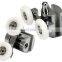 Zinc Alloy Top & Bottom Shower Door Twin Wheels Rollers Runner
