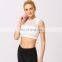 Night Club Wear Sleeveless Stylish Back Zipper Sexy Crop Tops For Women