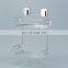Shower Caddy 2 Tier Shower Shelf Kitchen Storage Basket Corner Shelf Stainless Steel No Drilling Self Adhesive Bathroom Caddy No