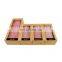 Bamboo Plastic Storage Drawers Food Bags Holder Container Organizer Dispenser for Sandwich Snack Slider Quart Gallon