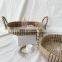 Rustic Cheap Wholesale Seagrass Serving Tray With Carrying Handle Set Of 2 Vietnam Supplier